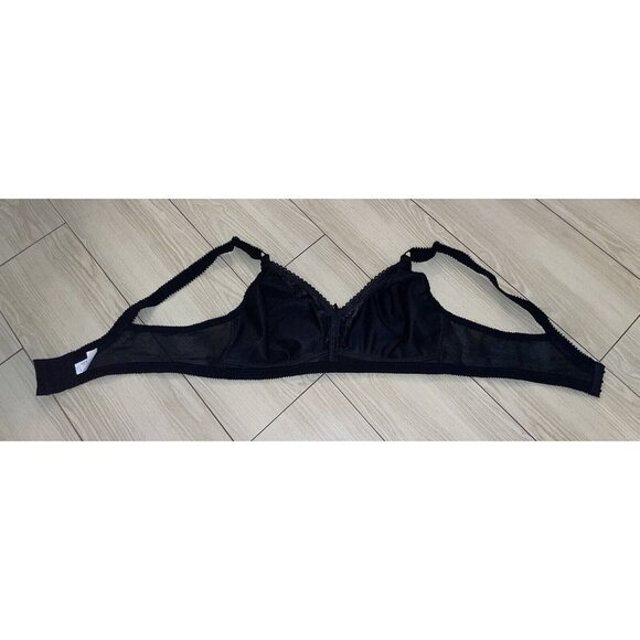 Vintage Playtex 702 Support Can Be Beautiful Bra Unlined Wire Free 38B Black - Picture 5 of 6